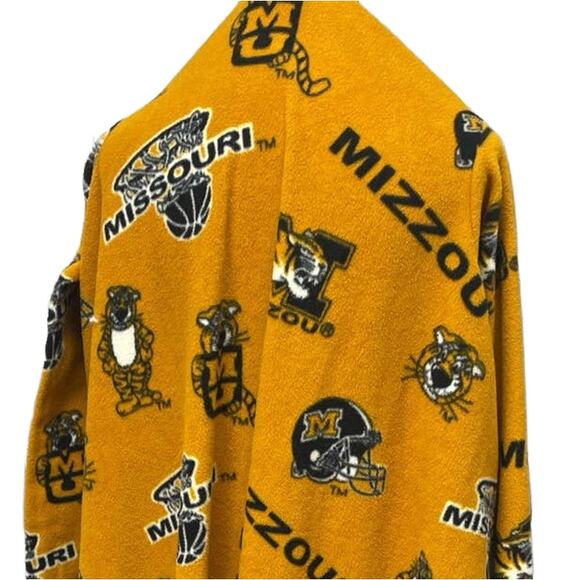 Mizzou University Columbia Missouri Soft Fleece Snuggie Cuddle Sleeved Blanket - Picture 5 of 5